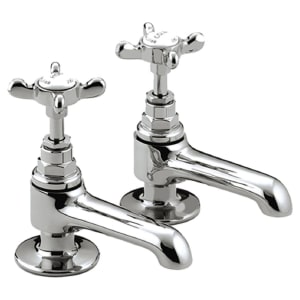 Bristan 1901 Pair of Chrome Crosshead Basin Taps Price Comparisons | Compare The Build