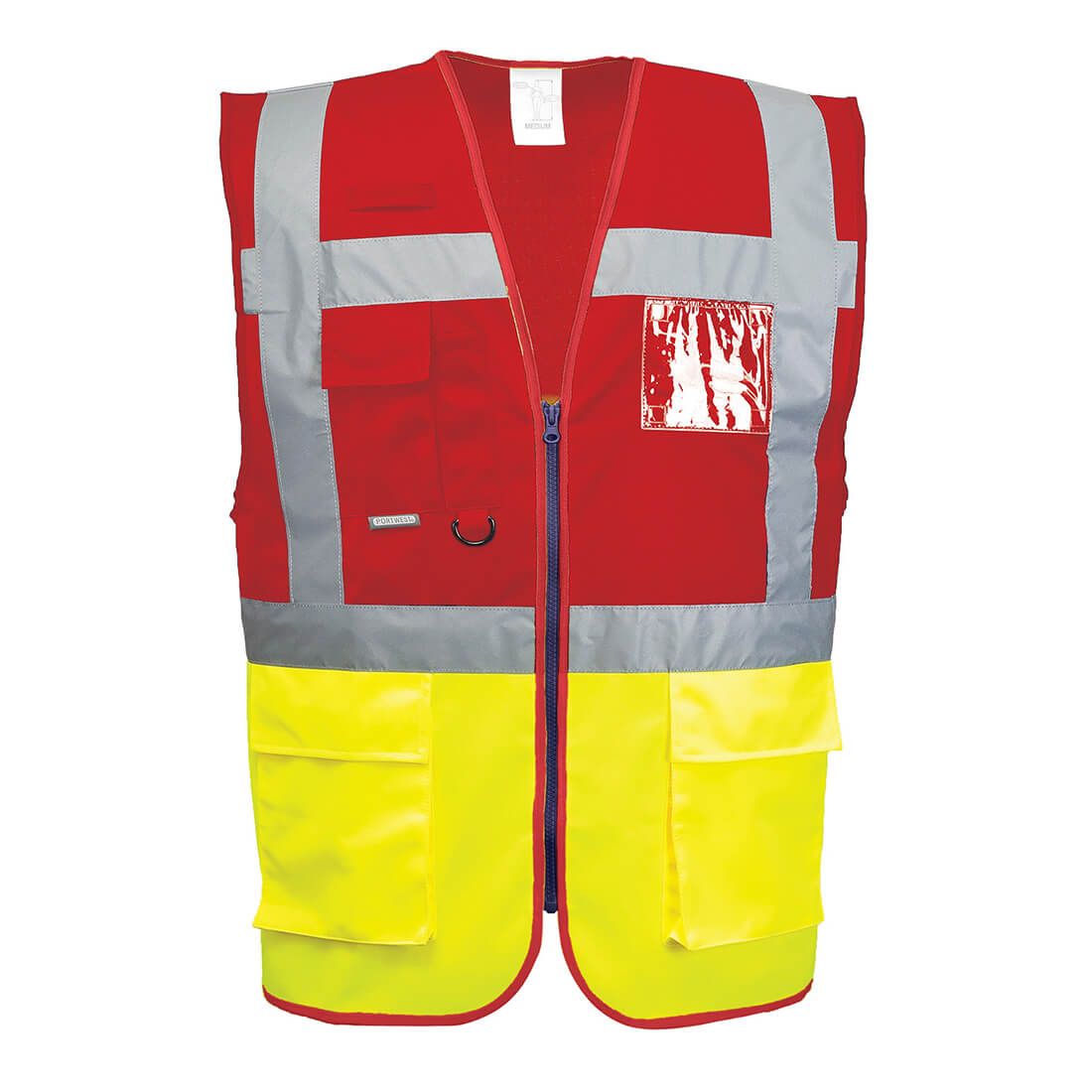 Portwest Paris Executive Class 1 Hi Vis Vest Yellow / Red 2XL Price Comparisons | Compare The Build