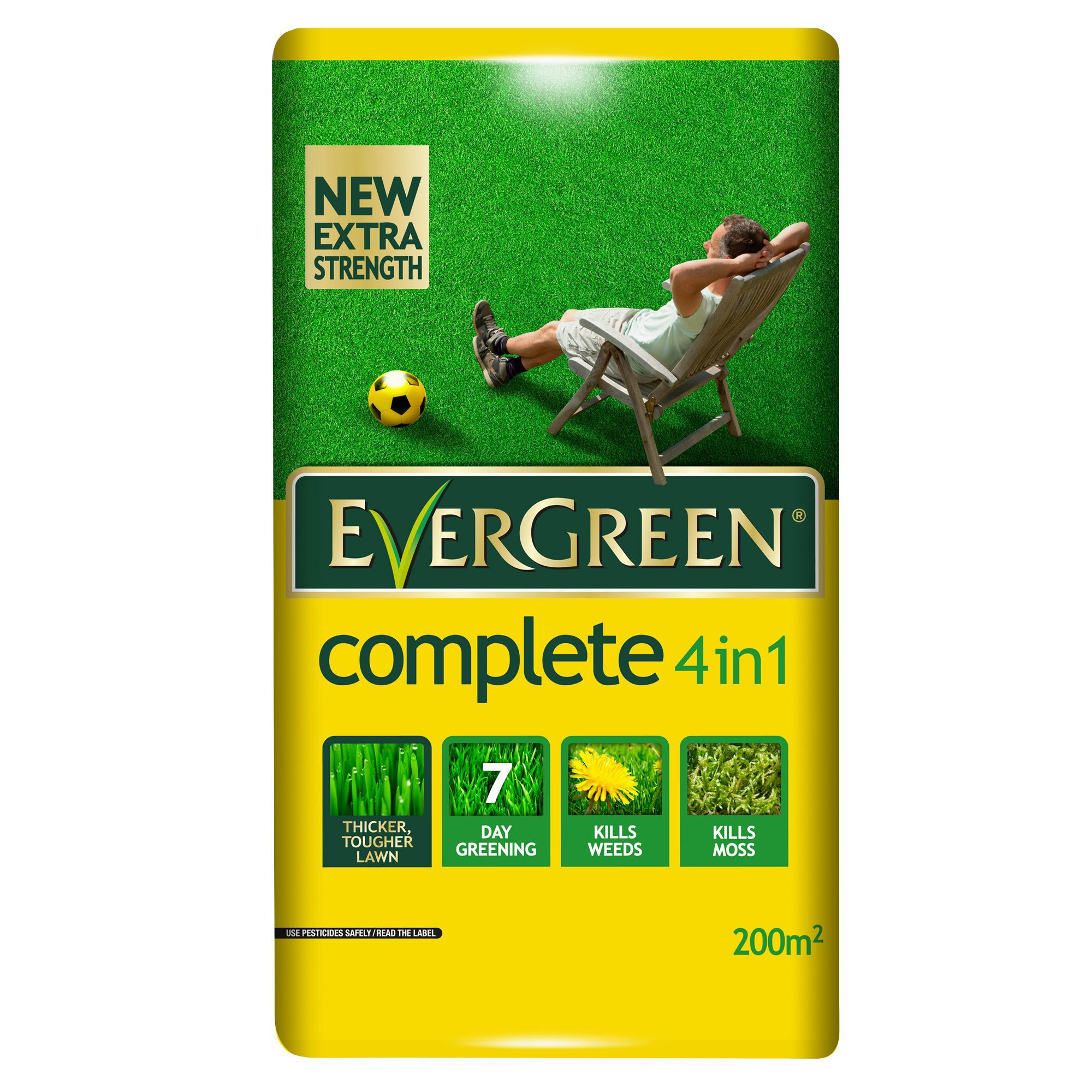 Evergreen ® Complete 4 In 1 Lawn Feed, Weed & Moss Killer 200 M² 7Kg Price Comparisons | Compare The Build