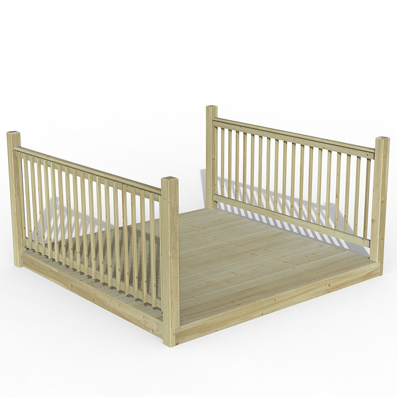 8' x 8' Forest Patio Deck Kit No. 3 (2.4m x 2.4m) Price Comparisons | Compare The Build