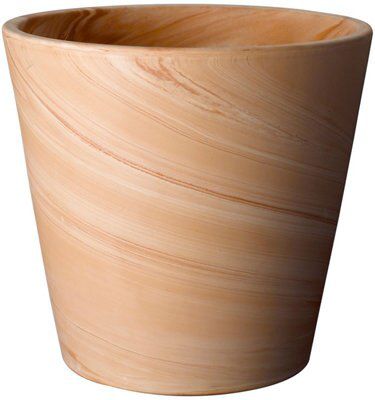 Nurgul Terracotta Marble Effect Ceramic Plant Pot Price Comparisons | Compare The Build