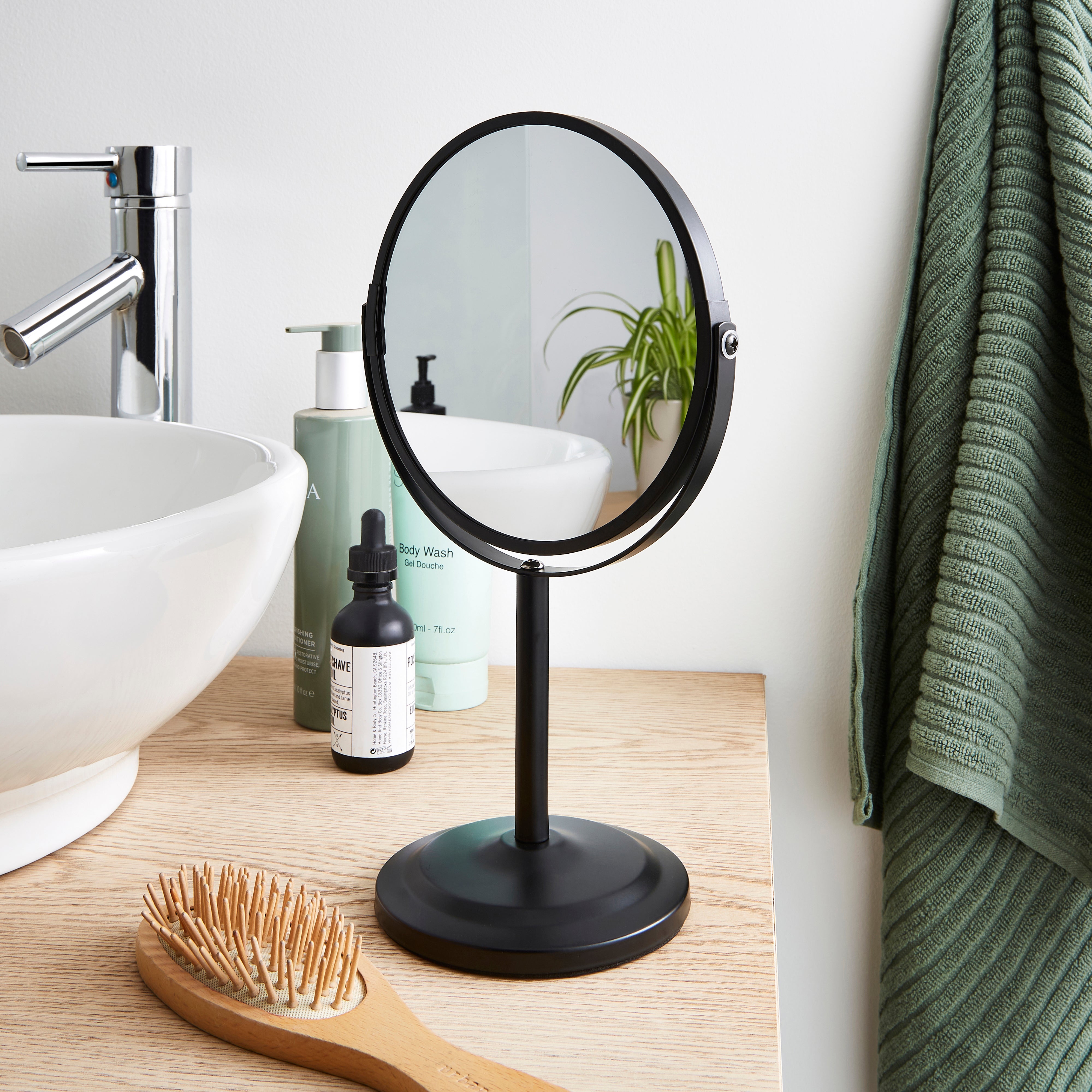 Pedestal Mirror Black Black Price Comparisons | Compare The Build