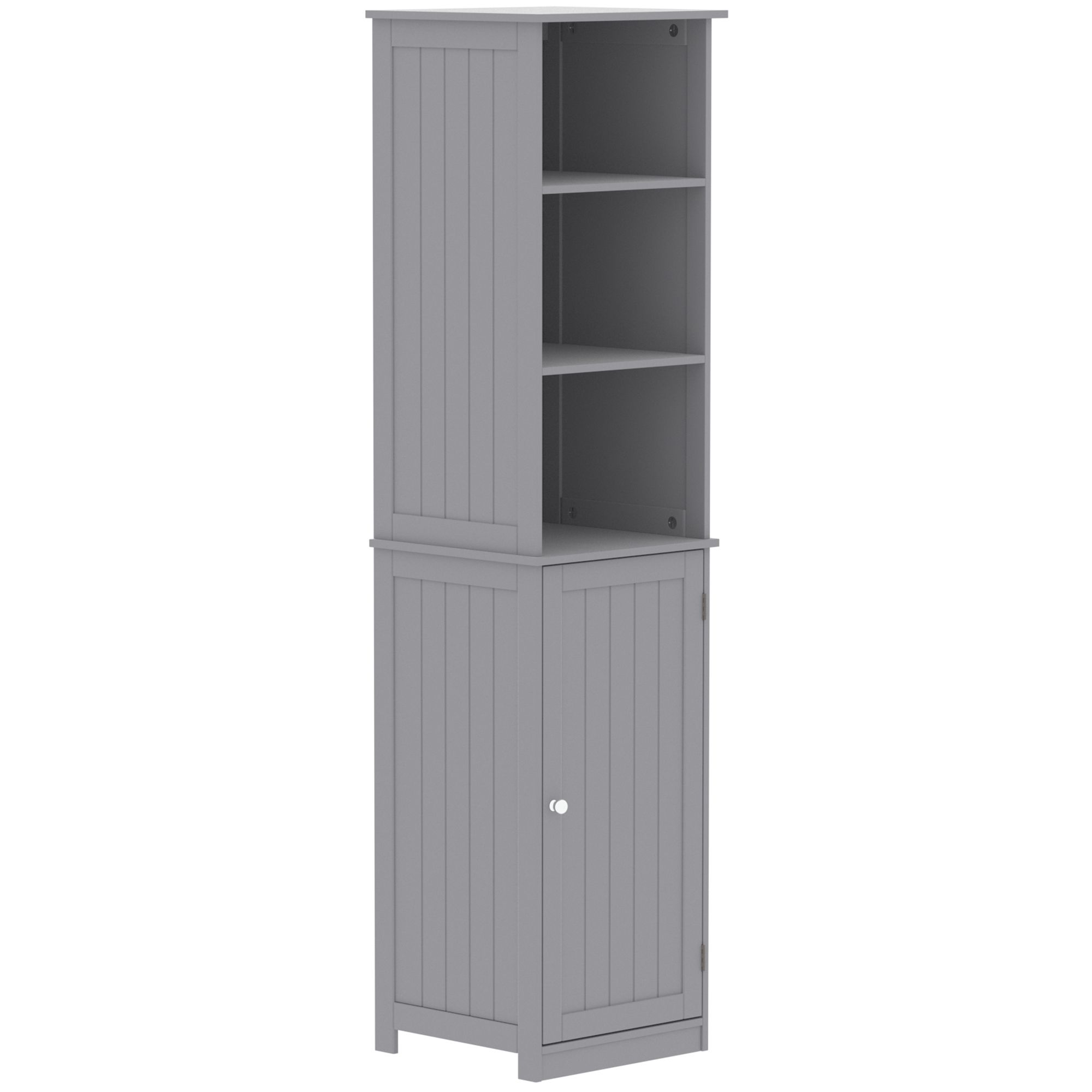 Lassic Rebecca Jones Matt Grey Tall Wall-Mounted Non-Mirrored Bathroom Cabinet (W)400mm (H)1700mm Price Comparisons | Compare The Build