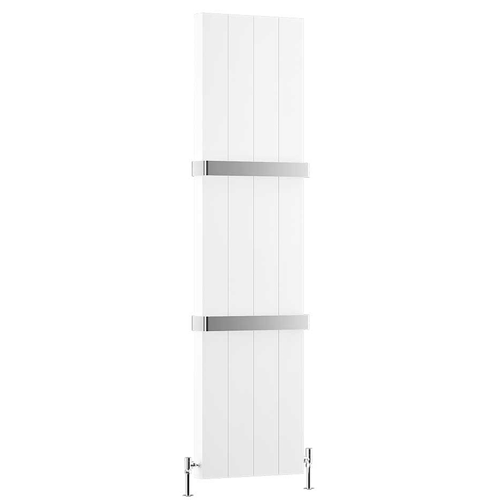 DQ Vela Vertical Designer Aluminium Radiator, White, 1900mm x 367mm Price Comparisons | Compare The Build