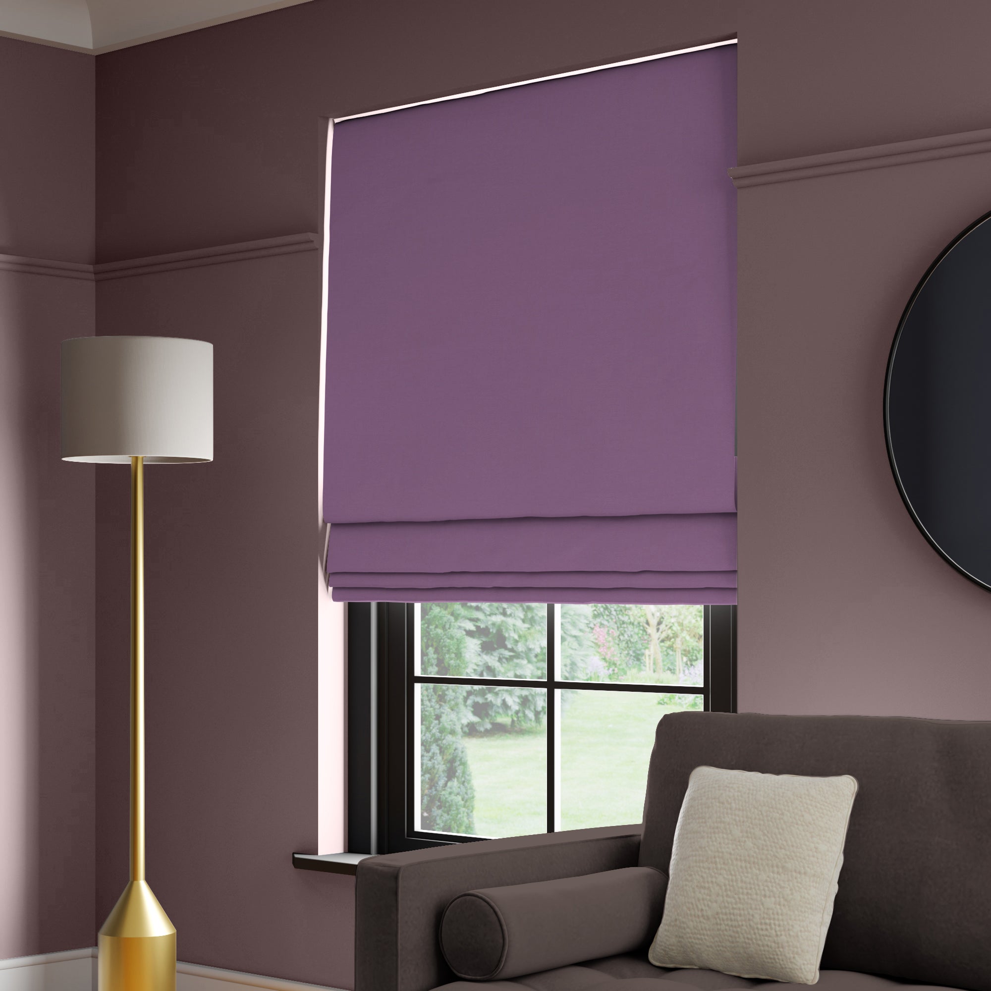 Panama Cotton Made to Measure Roman Blind Panama Heather Price Comparisons | Compare The Build