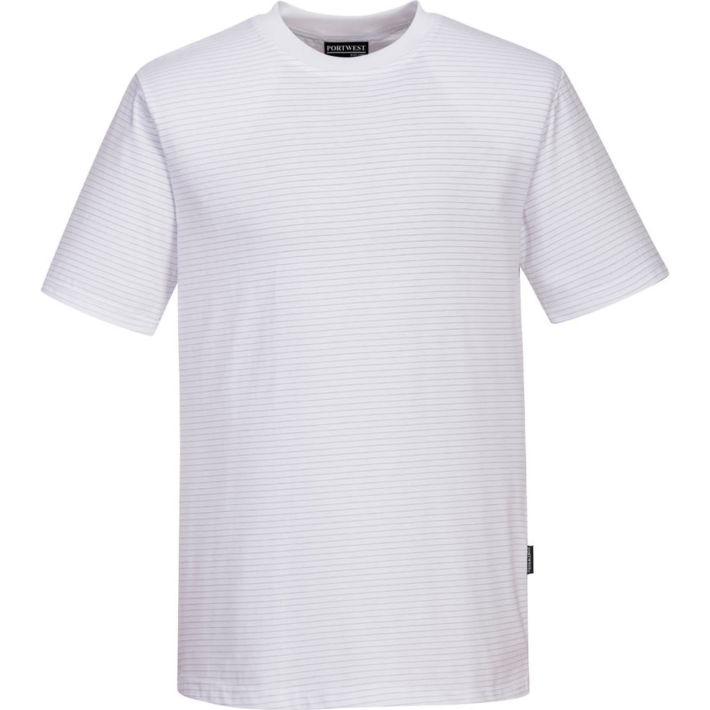 Portwest Mens Anti Static ESD T Shirt White 3XL Price Comparisons | Compare The Build