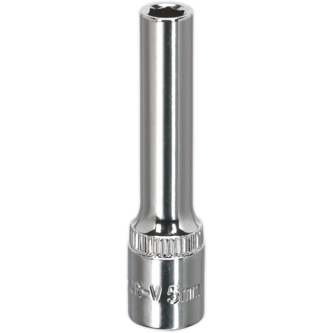 Sealey 1/4" Drive Polished Deep Hexagon WallDrive Socket Metric 1/4" 5mm Price Comparisons | Compare The Build