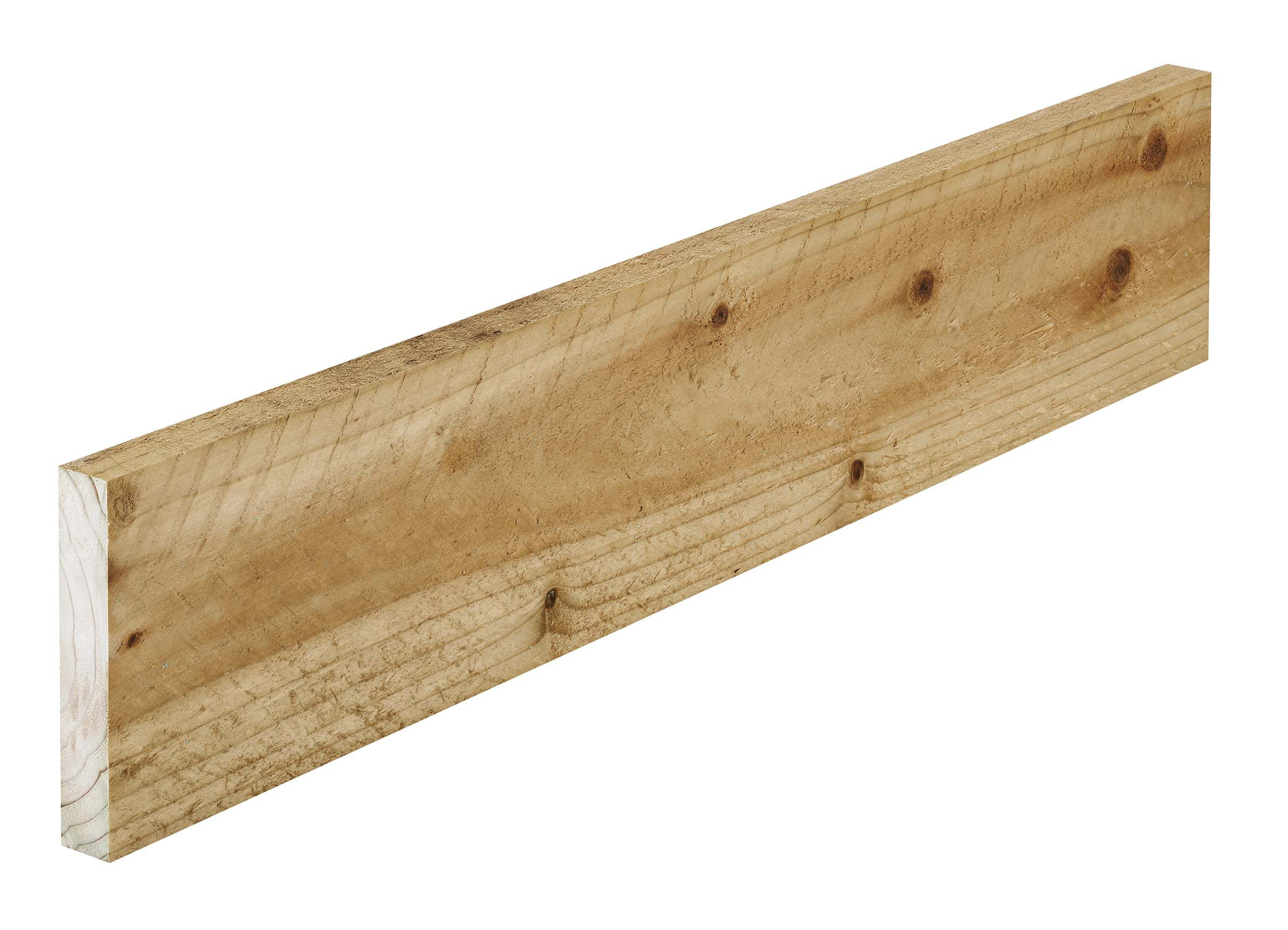 Treated Rough sawn Whitewood spruce Timber (L)1.8m (W)100mm (T)22mm Price Comparisons | Compare The Build