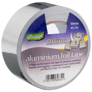 Wickes Self Adhesive Foil Tape - 50mm x 45m Price Comparisons | Compare The Build