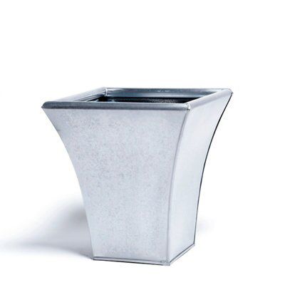 Universal Square Glazed Metal Flare Plant Pot (H)410mm (L)370mm Price Comparisons | Compare The Build