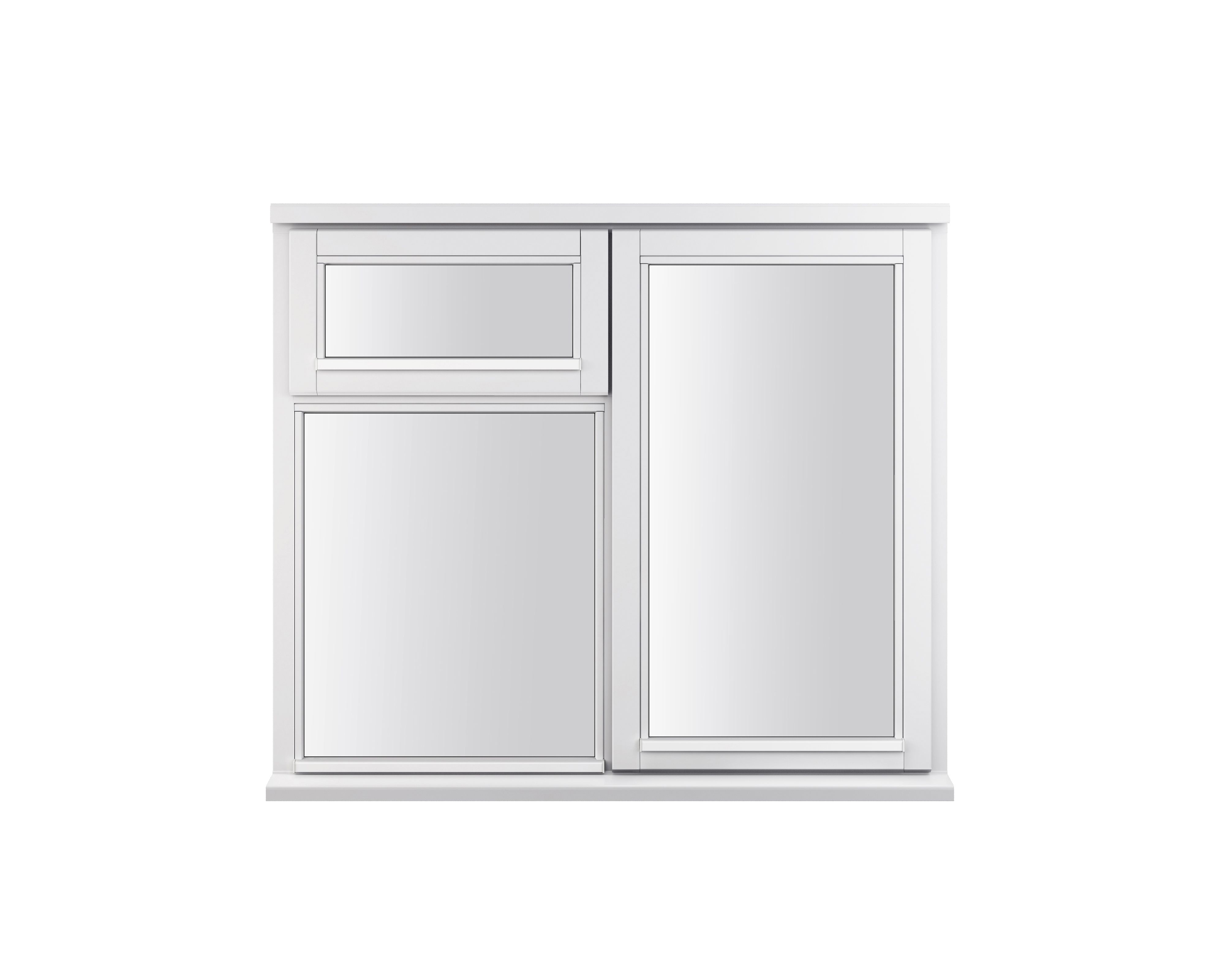 GoodHome Clear Double Glazed White Right-Handed Top Hung Window, (H)1045mm (W)1195mm Price Comparisons | Compare The Build