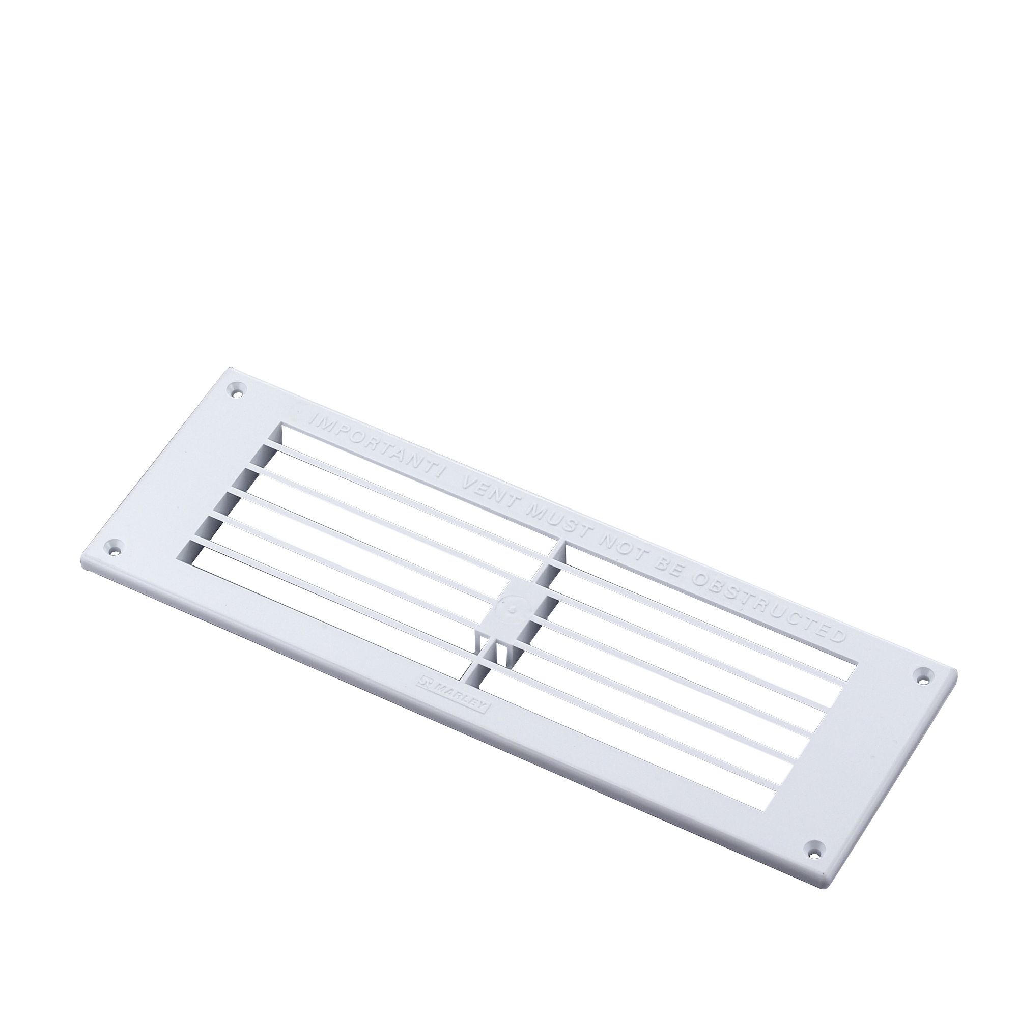 Manrose White Rectangular Gas Appliances Fixed Louvre Vent V1830, (H)76mm (W)229mm Price Comparisons | Compare The Build