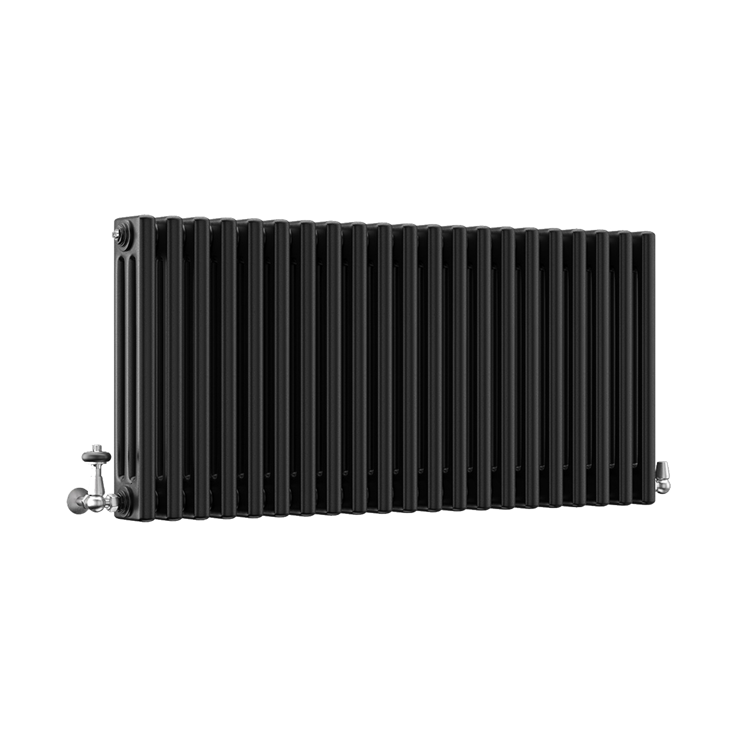 DQ Modus 3 Column Horizontal Radiator, Matt Black, 500mm x 990mm Price Comparisons | Compare The Build