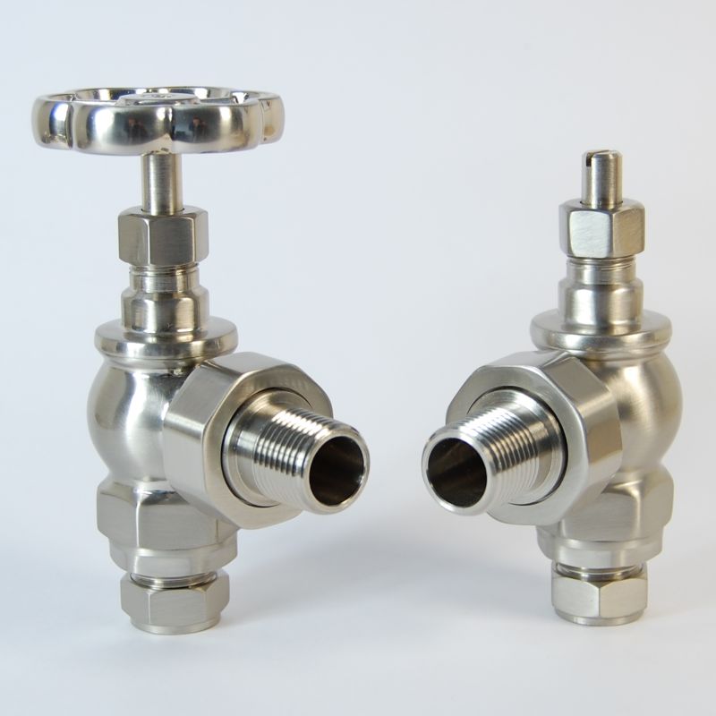 West Manual Valves, Rosa, Satin Nickel Angled Price Comparisons | Compare The Build