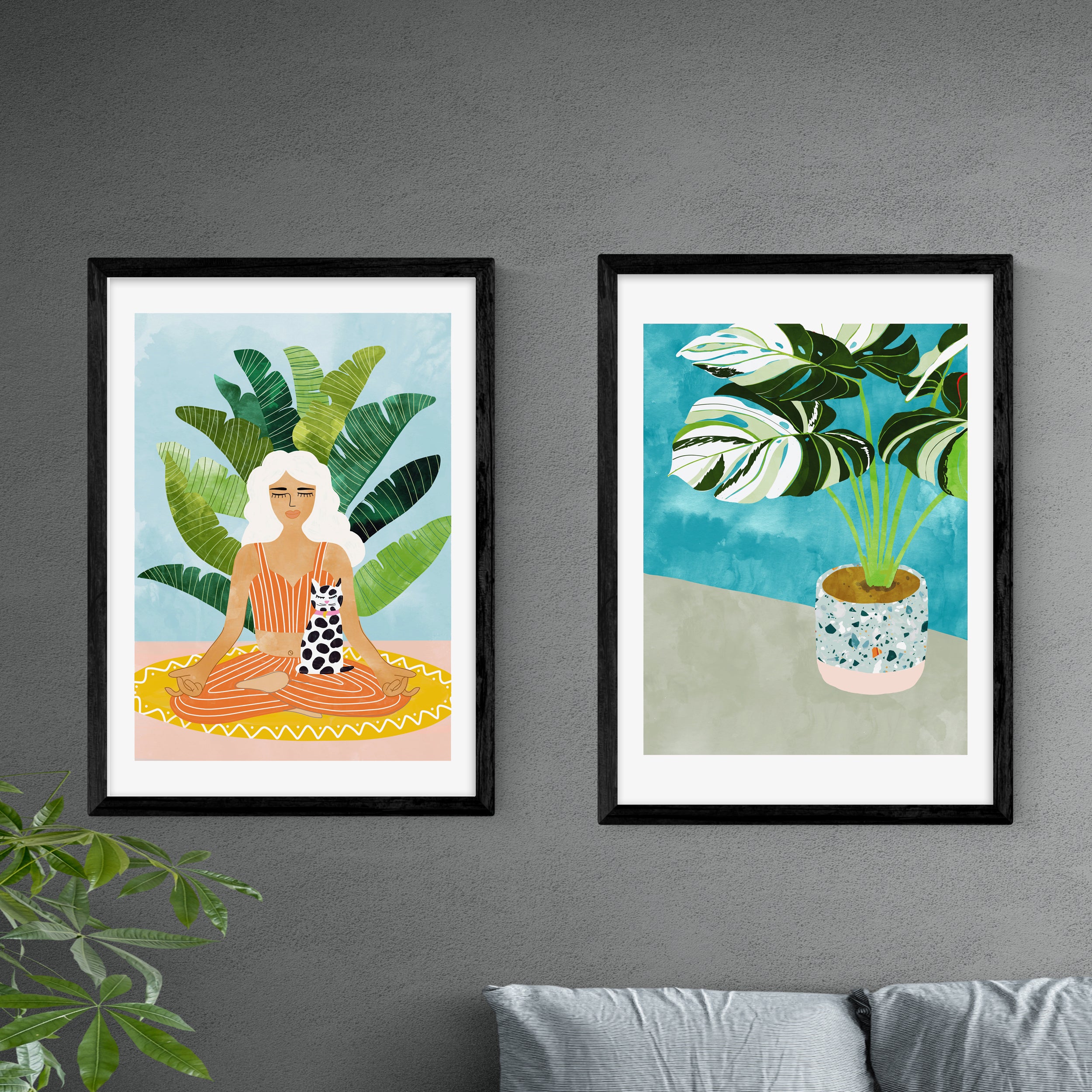 Set of 2 East End Prints Mindfulness Prints MultiColoured Price Comparisons | Compare The Build