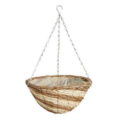 Gardman Natural Striped Hanging Basket, 35.56Cm Price Comparisons | Compare The Build