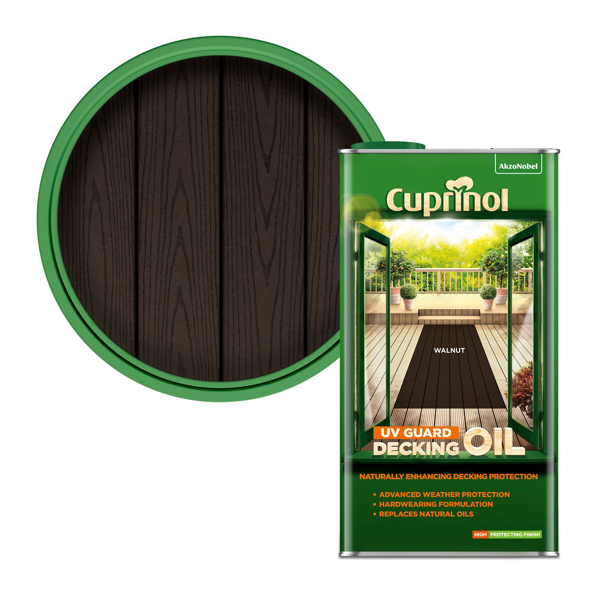 Cuprinol Uv Guard Walnut Decking Wood Oil, 5L Price Comparisons | Compare The Build