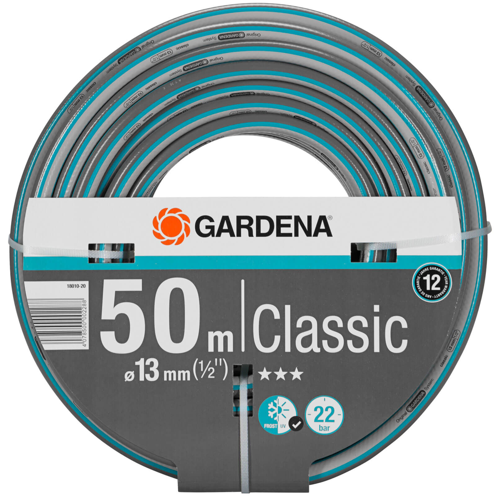 Gardena Classic Hose Pipe 1/2" / 12.5mm 50m Blue & Grey Price Comparisons | Compare The Build