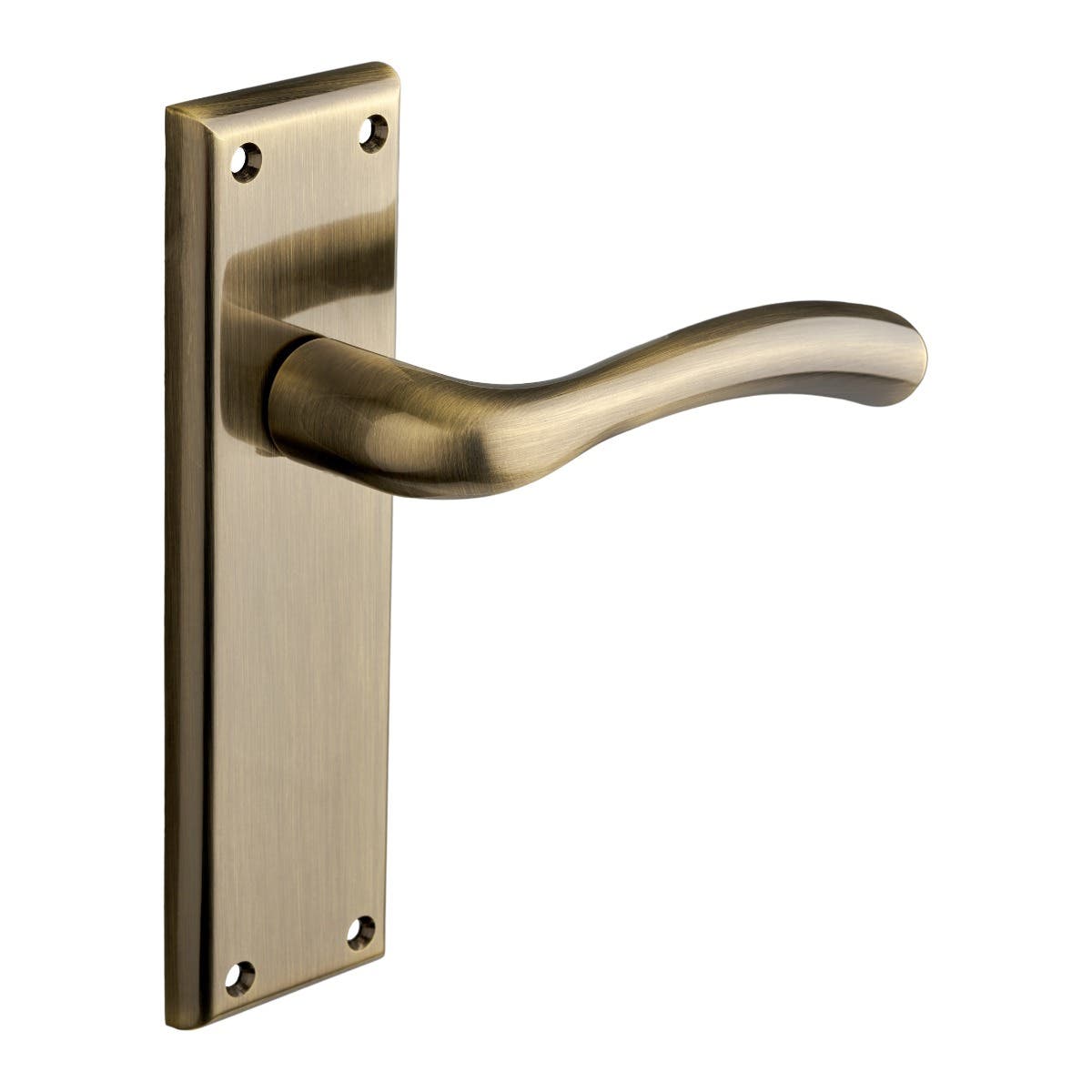 Minerva Lever Latch Door Handle - Antique Brass Pair | Compare The Build