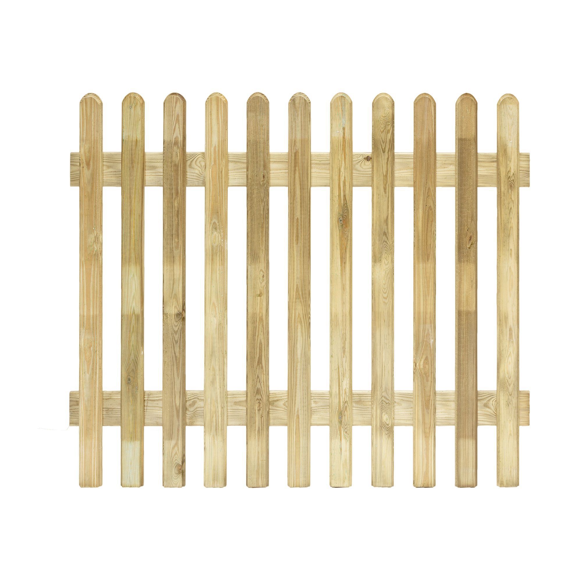 Grange Fencing Profiled Round Top Picket Picket Fence (W)1.8 M (H)1M, Pack Of 5 Price Comparisons | Compare The Build