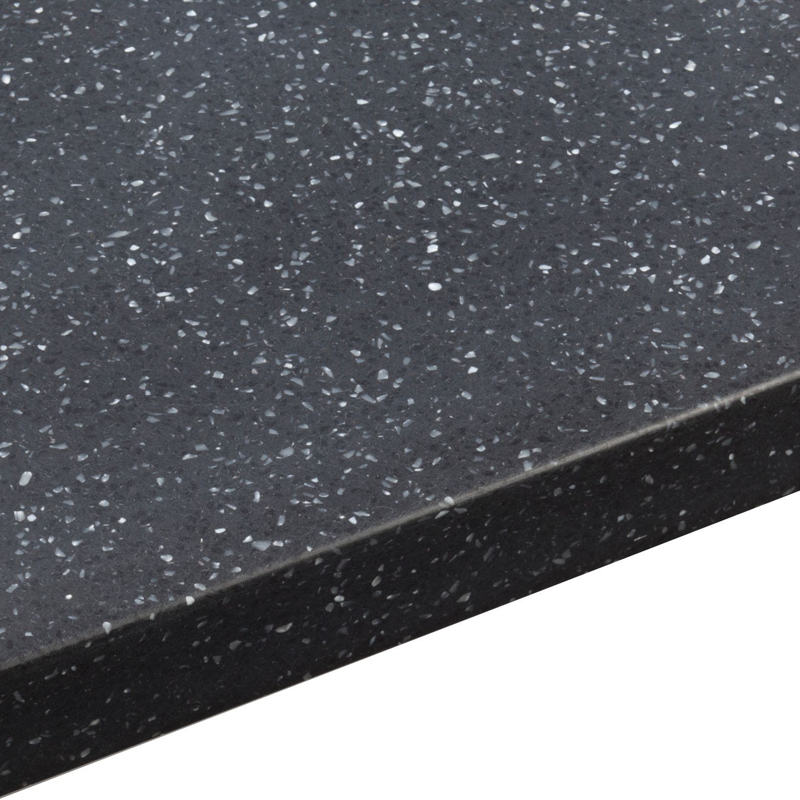 Black Star Black Stone Effect Earthstone Worktop With Sink & Drainer (L)1800mm Price Comparisons | Compare The Build