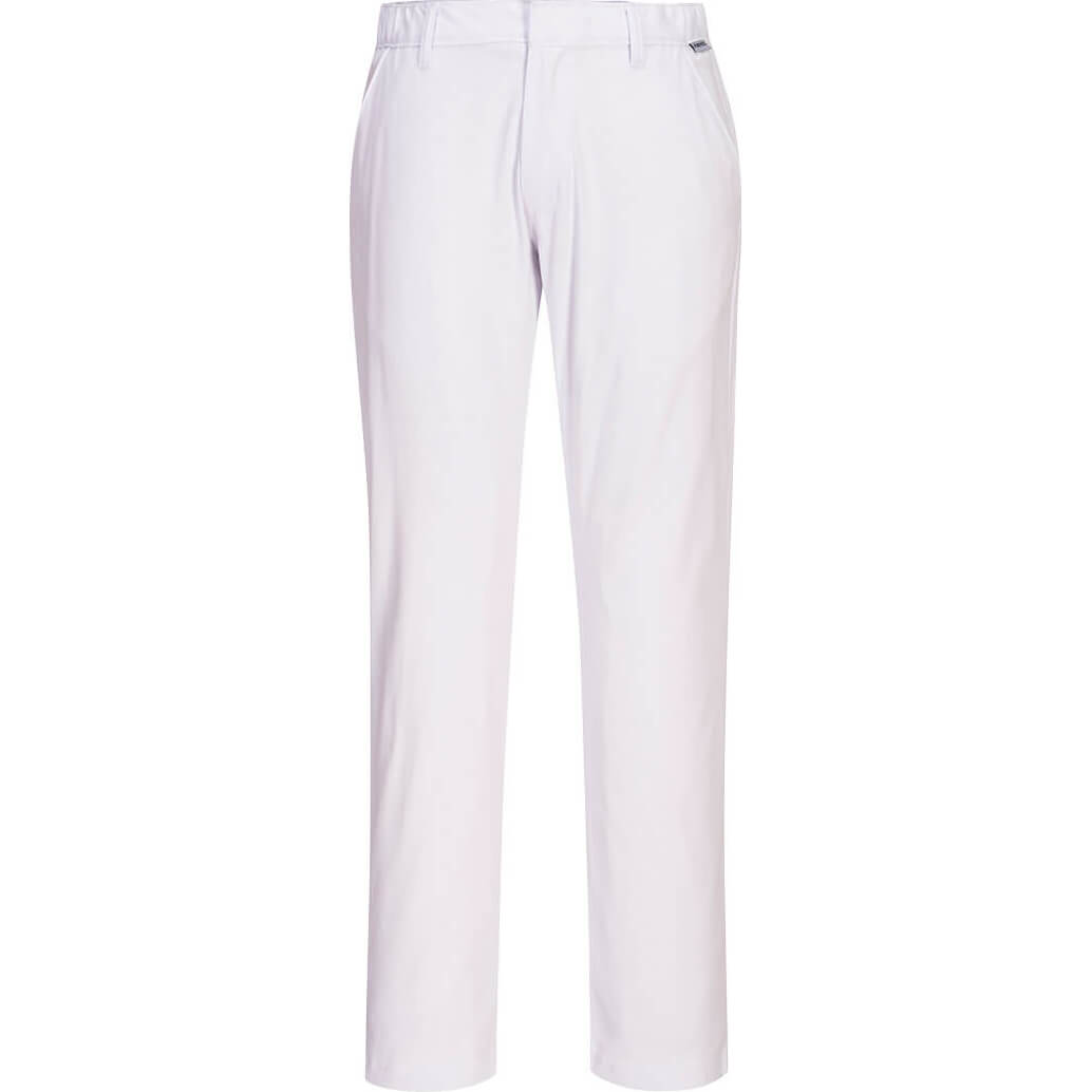 Portwest Mens Stretch Slim Chino Trousers White 38" 31" Price Comparisons | Compare The Build