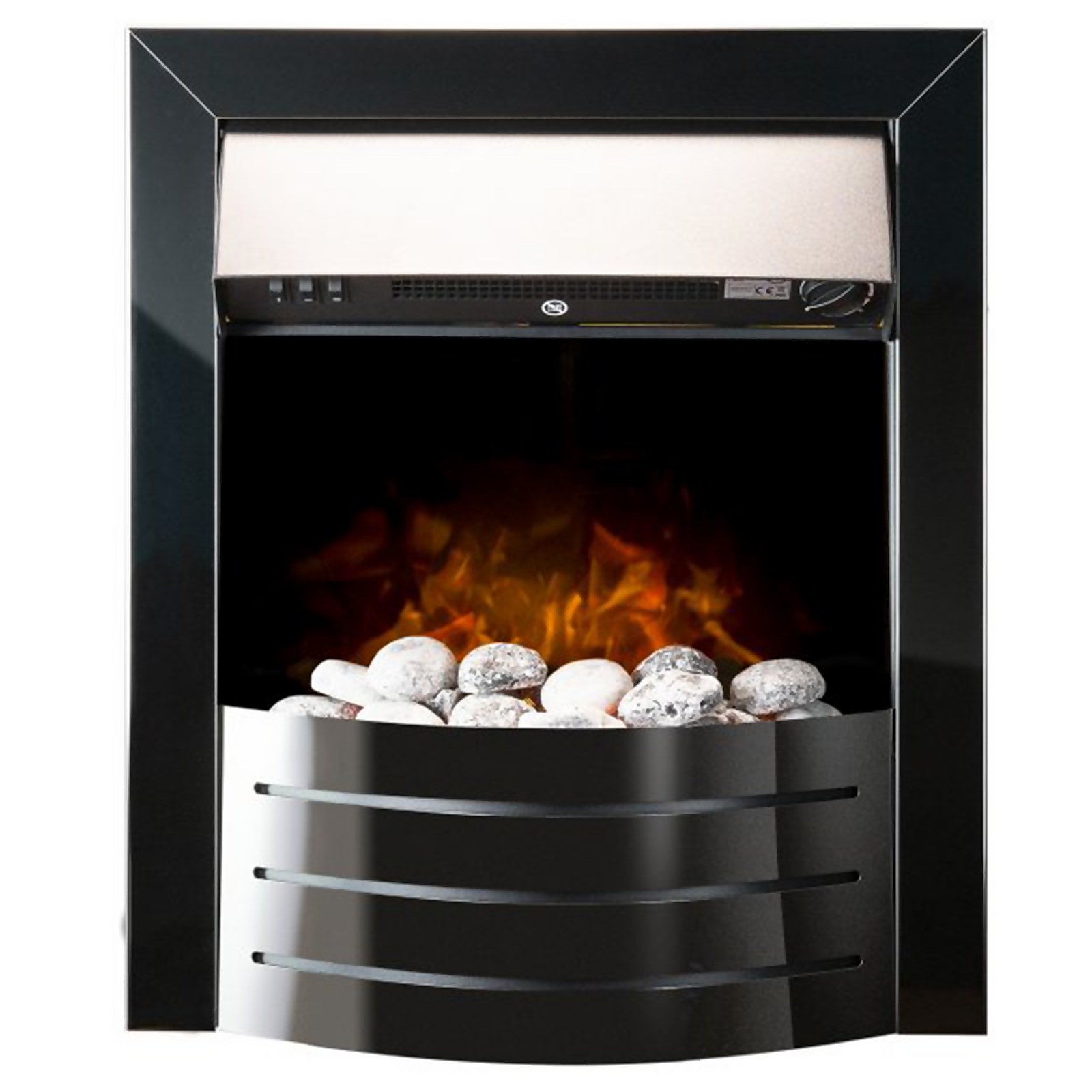 Adam Comet Electric Inset Fire in Obsidian Black Price Comparisons | Compare The Build