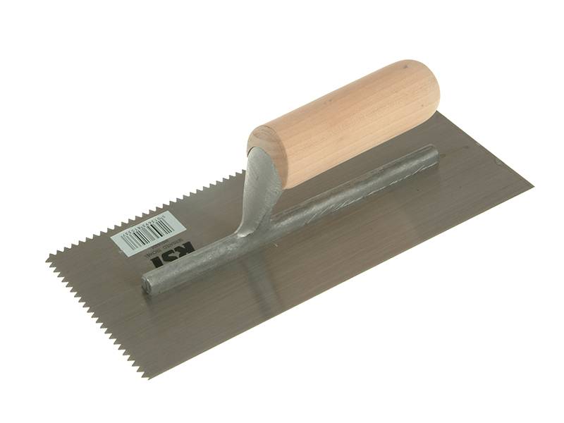 R.S.T. RST153DT Notched Trowel 5mm V Notches Wooden Handle 11 x 4.1/2in | Compare The Build