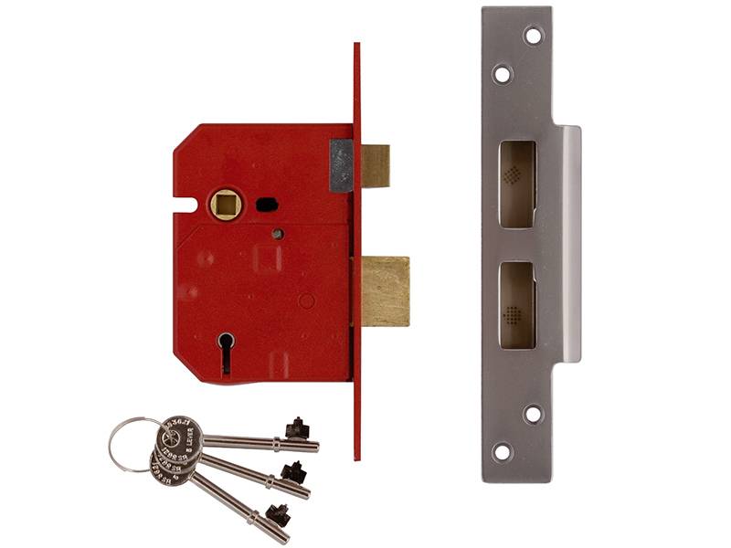 UNION UNNJ2234EC30 2234E 5 Lever BS Mortice Sashlock Satin Chrome Finish 79.5mm 3in Box Price Comparisons | Compare The Build