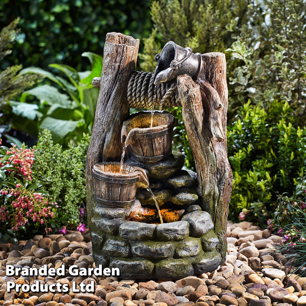 Double Bucket Wishing Well Water Feature Price Comparisons | Compare The Build