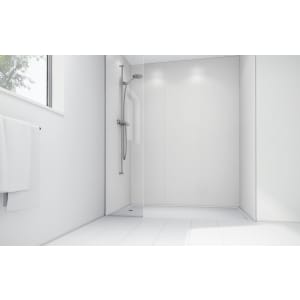 Mermaid White Matte Acrylic 2 Sided Shower Panel Kit - 1700 x 900mm Price Comparisons | Compare The Build