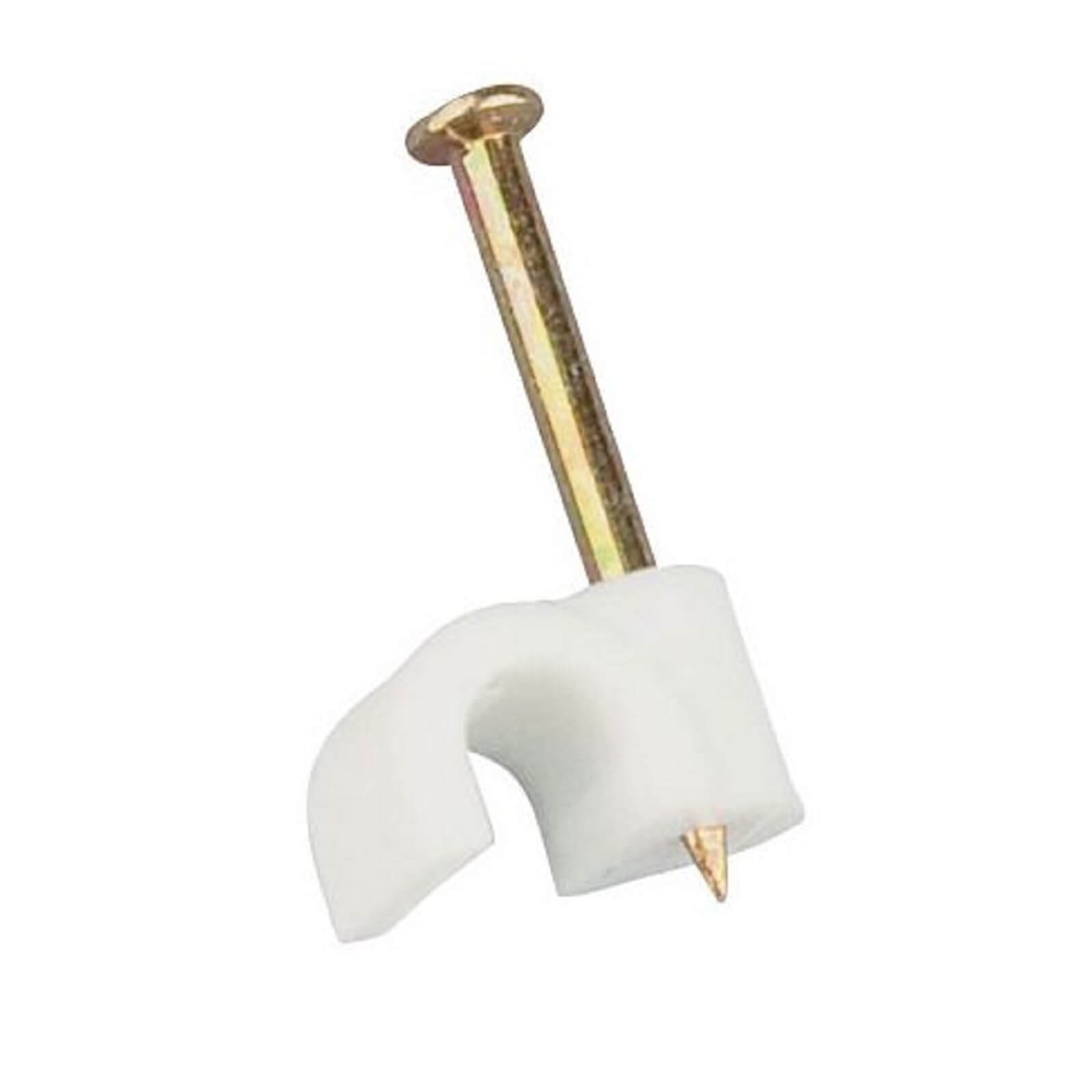 Masterplug Round Cable Clips 2.5mm White 20 Pack Price Comparisons | Compare The Build