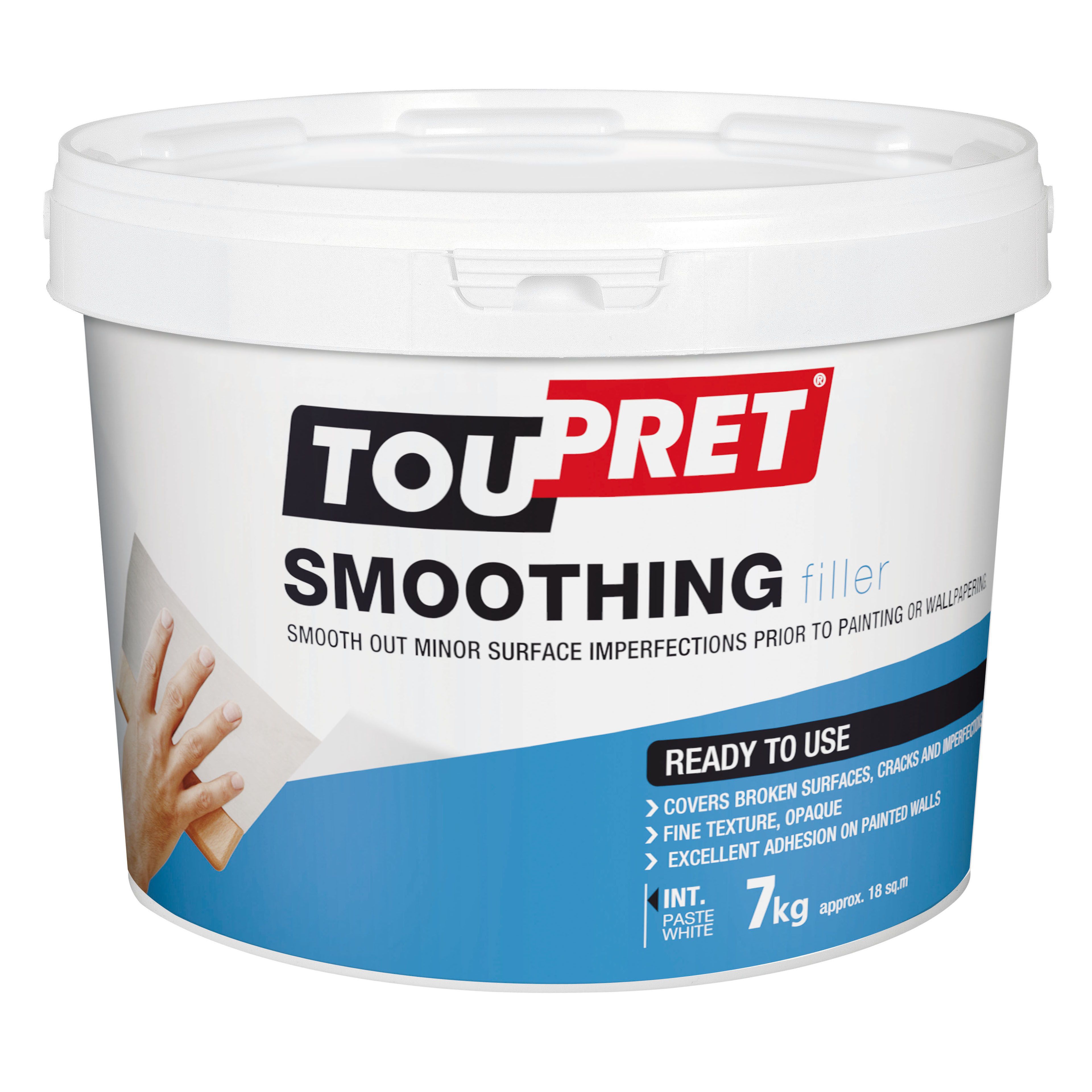 Toupret Fine Finish Ready Mixed Finishing Plaster, 7Kg Tub | Compare The Build