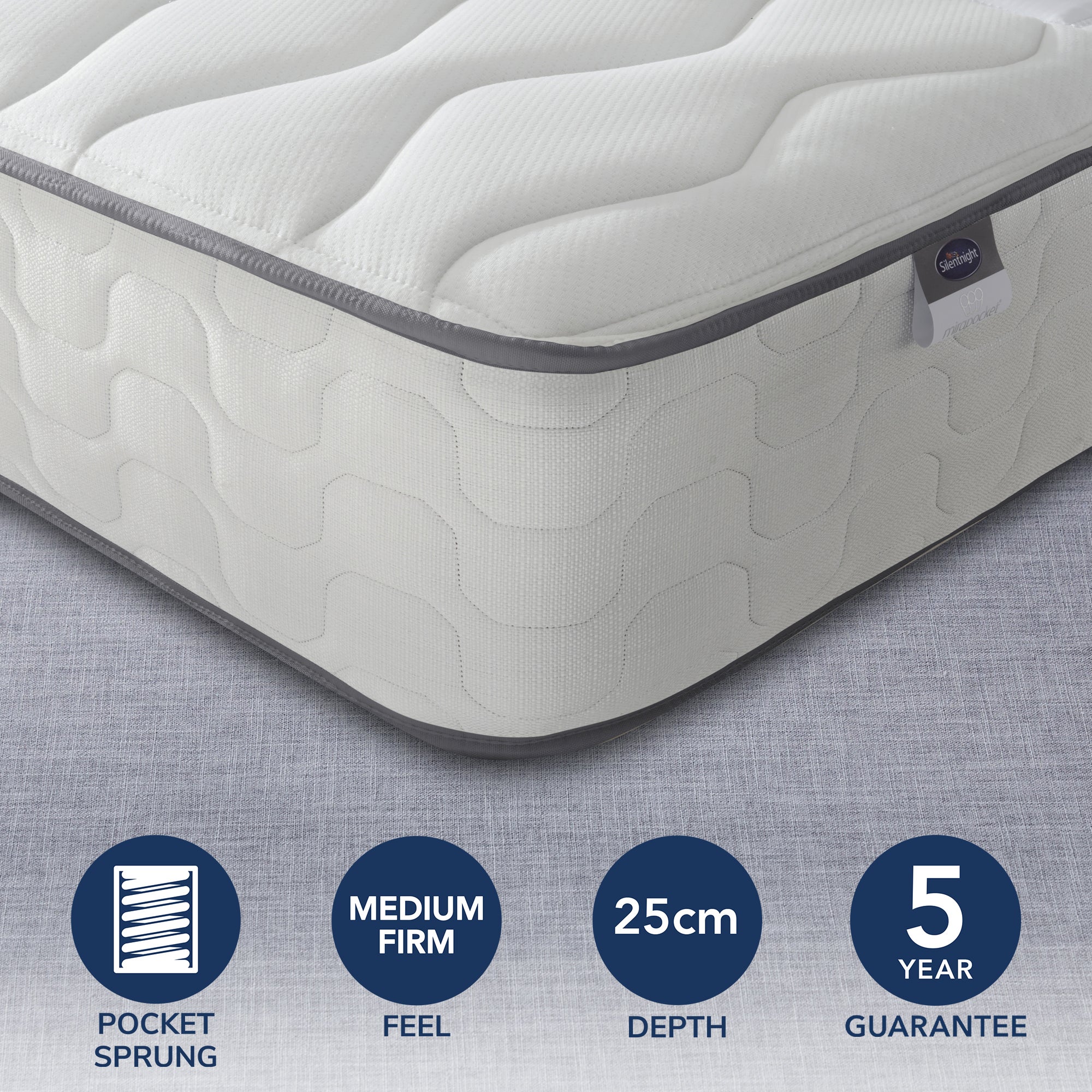 Silentnight Medium Firm 800 Pocket Mattress White Price Comparisons | Compare The Build