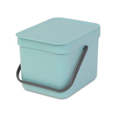 Brabantia Sort & Go Mint Green Plastic Square Kitchen Bin, 6L Price Comparisons | Compare The Build