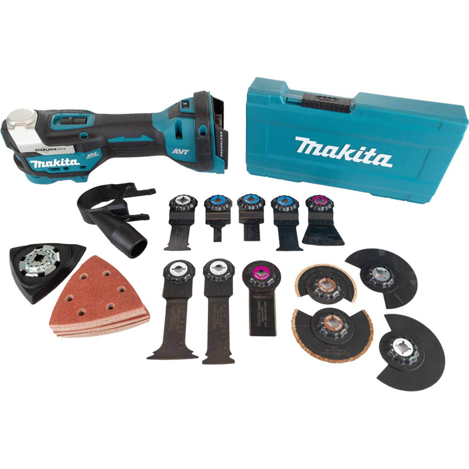 Makita DTM52ZX2 18v LXT Cordless Brushless Oscillating Multi Tool and Accessories No Batteries No Charger No Case Price Comparisons | Compare The Build