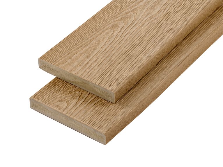 Premium Woodgrain Effect PVC-ASA Decking Board Capstock 3600mm x 200mm x 32mm - Cedar Wood Price Comparisons | Compare The Build