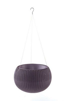 Keter Knitted Resin Hanging Basket, 35.56Cm Price Comparisons | Compare The Build