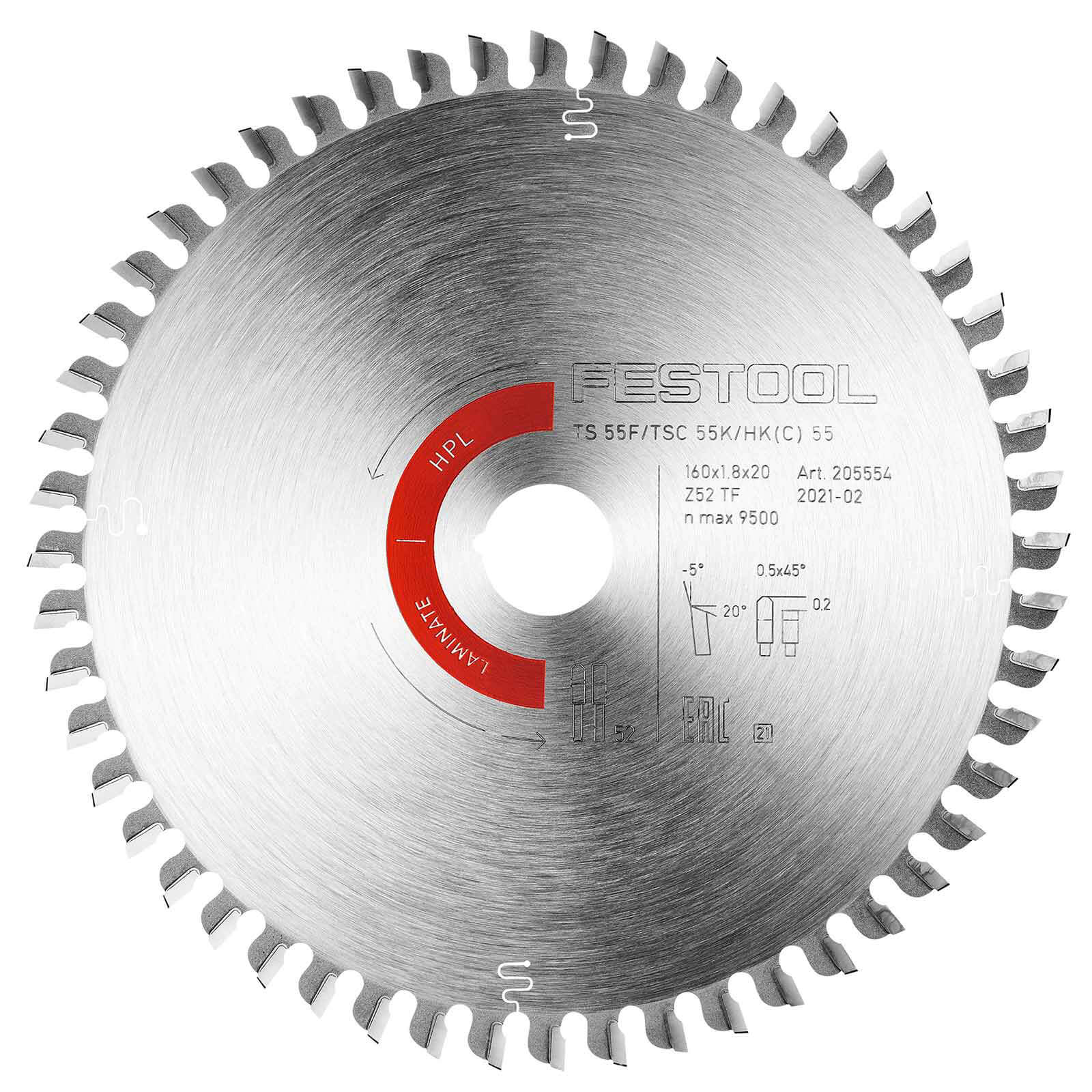 Festool TS55 F Laminate Circular Saw Blade 160mm 160mm 52T 20mm Price Comparisons | Compare The Build