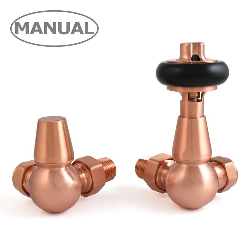 West Manual Valves, Eton, Brushed Copper Corner | Compare The Build