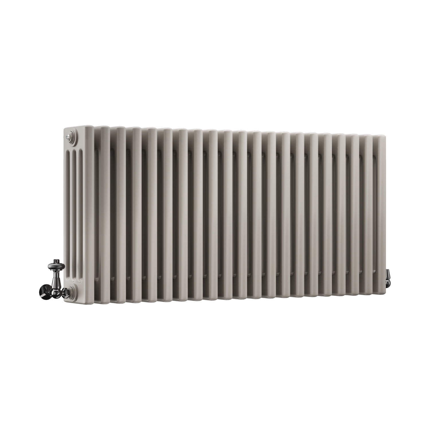 DQ Modus 4 Column Horizontal Radiator, Stone Grey, 500mm x 1220mm Price Comparisons | Compare The Build