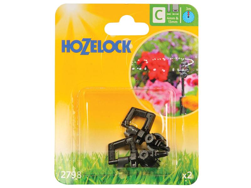 Hozelock HOZ2798 2798 Adjustable 360° Mini Sprinkler (Pack 2) | Compare The Build