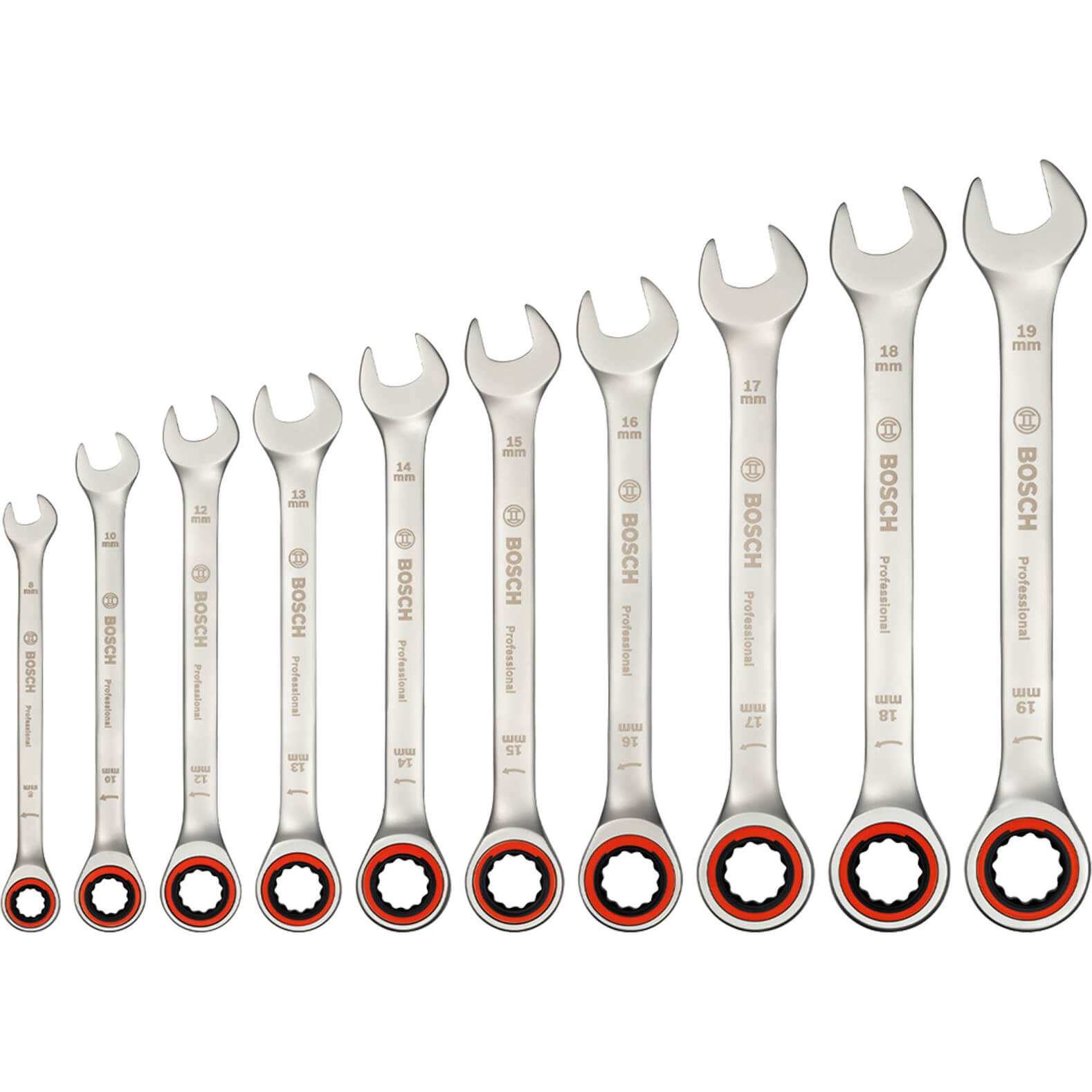 Bosch Professional 10 Piece Ratchet Spanner Set Price Comparisons | Compare The Build