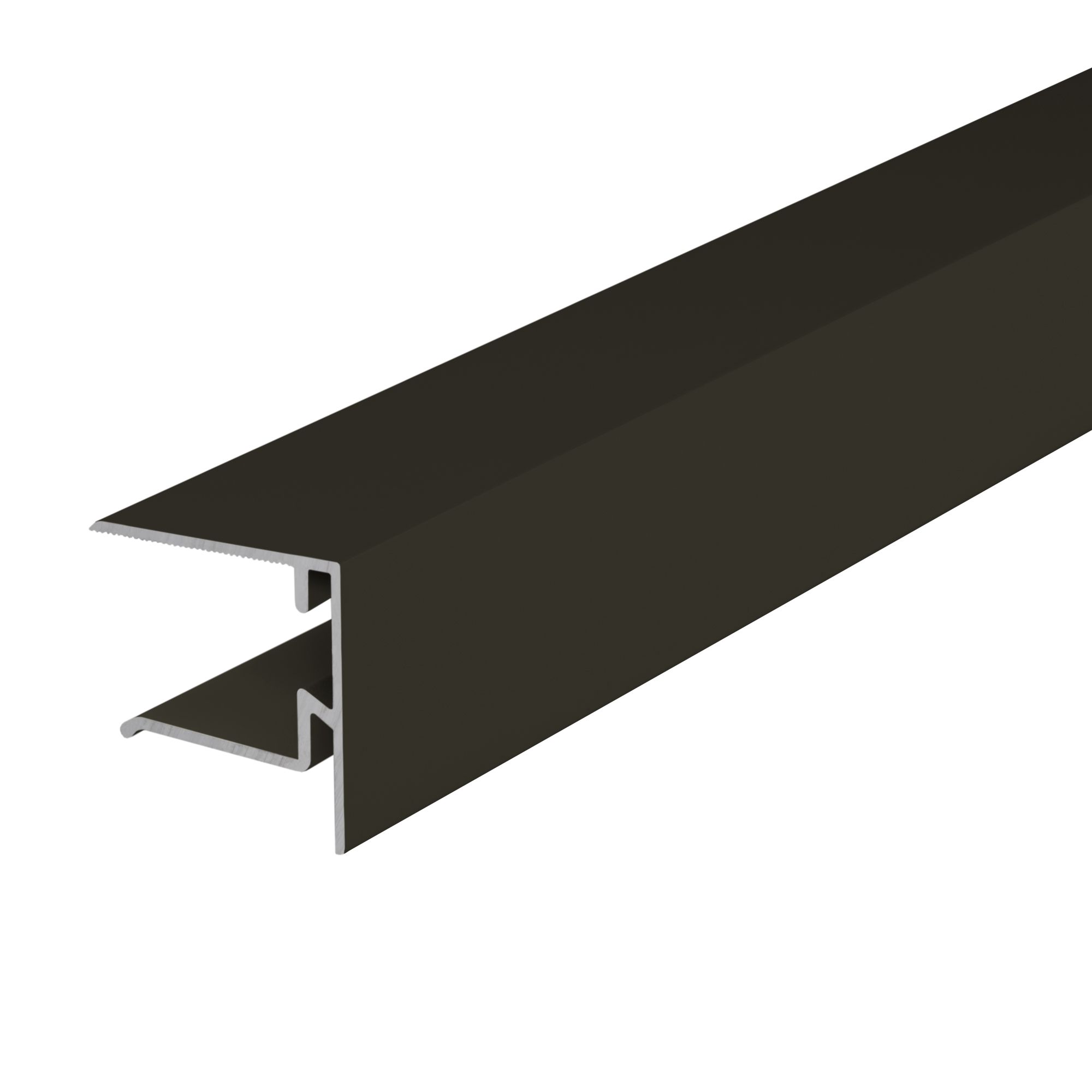 Alukap XR Brown F-shaped Profile Endstop, (L)4.8m (W)40mm (T)50mm Price Comparisons | Compare The Build