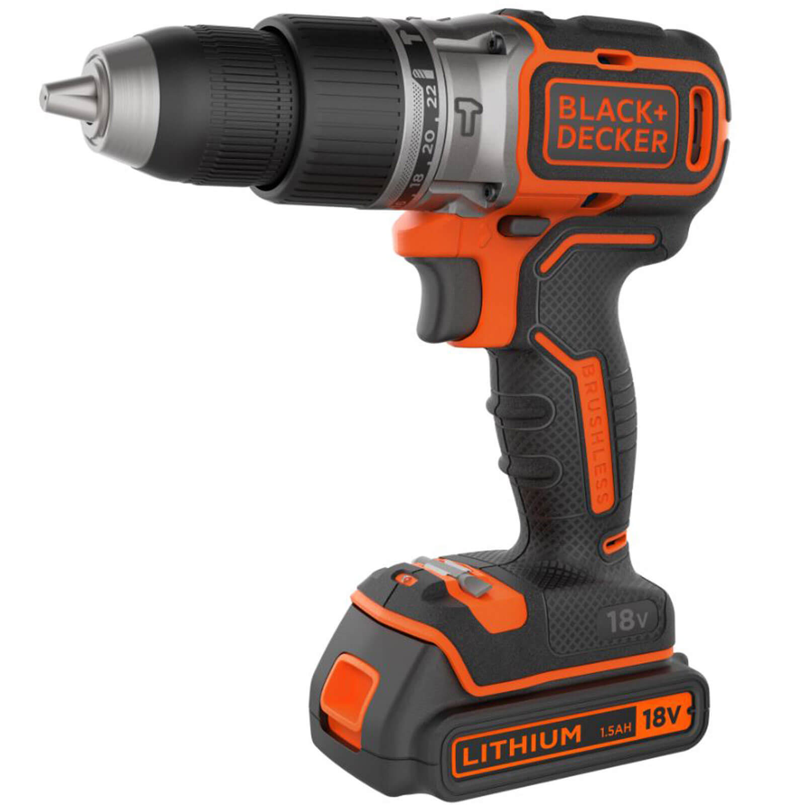 Black and Decker BL188 18v Cordless Brushless Combi Drill 1 x 1.5ah Li-ion Charger No Case | Compare The Build