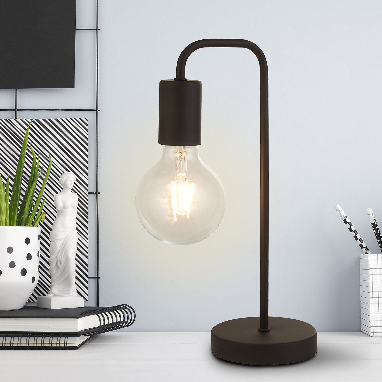 Jay Table Lamp - Charcoal Price Comparisons | Compare The Build