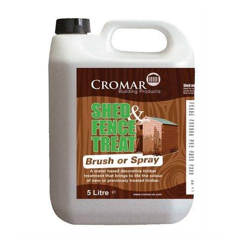 Cromar Shed and Fence Treat Light Brown - Brush or Spray - 25 Litres  CROSFT Price Comparisons | Compare The Build