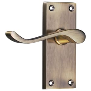 Victorian Antique Brass Scroll Latch Door Handle - 1 Pair Price Comparisons | Compare The Build