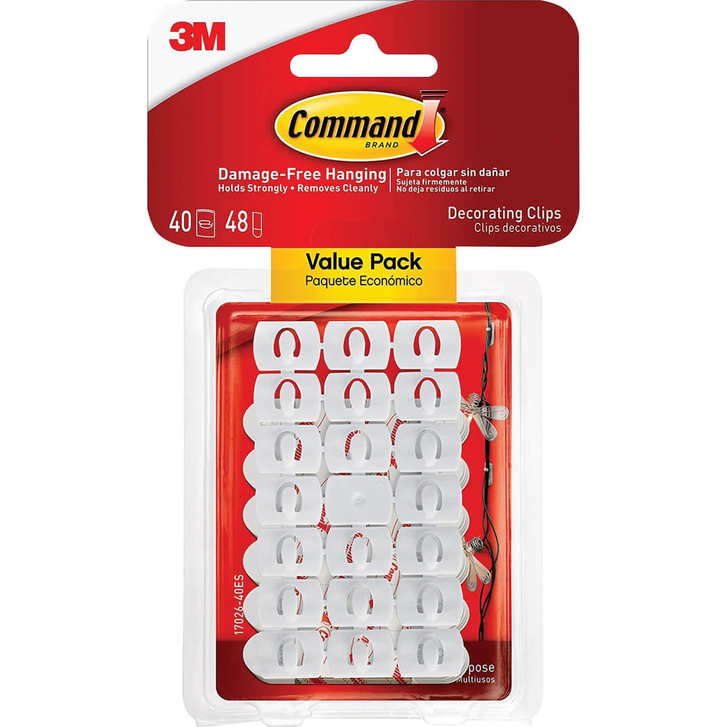 Command Adhesive Strip Decorating Clips White Pack of 40 Price Comparisons | Compare The Build