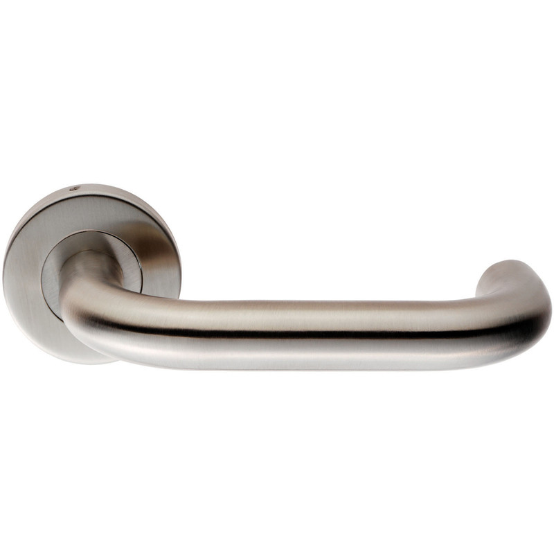 Eurospec Safety Handle on Sprung Rose Satin Stainless Steel in Silver Price Comparisons | Compare The Build